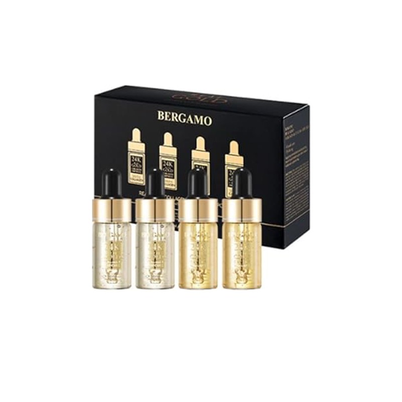 Own label brand, [BERGAMO] Real Gold Collagen Ampoule Set 13ml * 4ea (Weight : 166g)