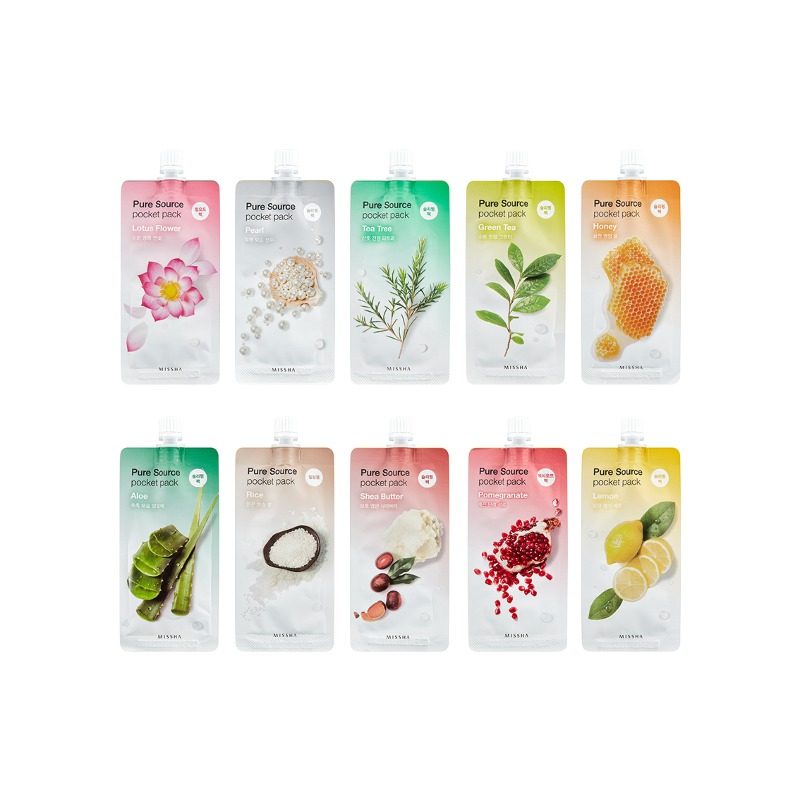 Own label brand, [MISSHA] Pure Source Pocket Pack 10ml 7 Type (Weight : 15g)