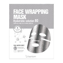 Own label brand, [BERRISOM] Face Wrapping Mask Hyaluronic Solution 80 27g (Weight : 38g)