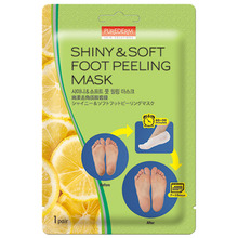 Own label brand, [PUREDERM] Shiny &amp; Soft Foot Peeling Mask 1 pair (Weight : 53g)