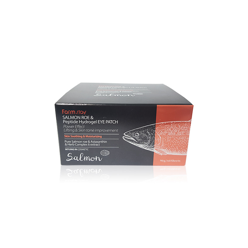 Own label brand, [FARM STAY] Salmon Roe &amp; Peptide Hydrogel Eye Patch 90g (Weight : 133g)