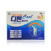 Own label brand, [SINIL] Difen Plaster Cool Pain Relief Patch (10patches * 4ea) (Weight : 147g)