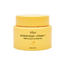 Own label brand, [ITFER] Korean Pear + Vitamin C Pore Care Wash Off Mask Pack 100ml (Weight : 207g)