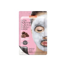Own label brand, [PUREDERM] Deep Purifying Black O2 Bubble Mask Volcanic 20g (Weight : 28g)