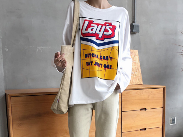 스낵타임 롱 티셔츠