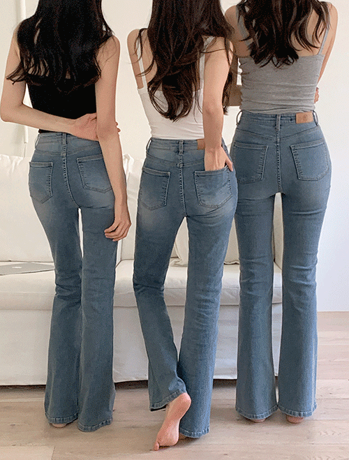 [1천장돌파][넘사벽핏/인생데님보장][made] Better Jeans (No.213) 쥔장추천 비율핏 롱부츠컷 [2Types기본/롱(+5cm)] (미디엄블루) (봄/여름/간절기/데일리/데일리룩/출근룩/청바지)
