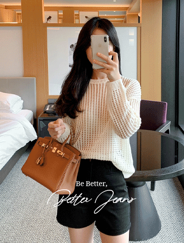 [made]#베니토특가, Better Jeans (No.17) 슬림 스트레이트 숏 반바지/숏팬츠/데일리룩/자체제작