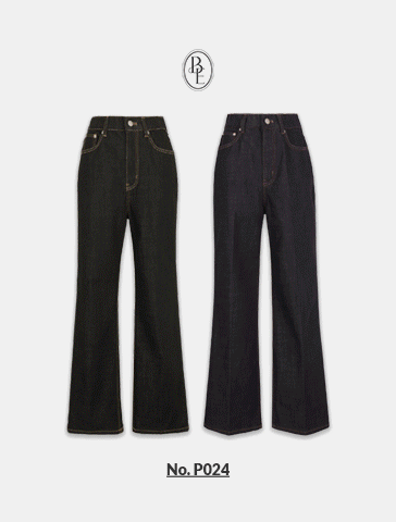 [천장돌파][made] #베니토특가, Premium Better Jeans (No.P024) 쥔장추천핏 세미 와이드 (블랙,네이비) 신상/베스트/간절기/가을여성/데일리/와이드팬츠/세미와이드팬츠/데님팬츠/데일리룩/라이크라/데일리팬츠/간절기팬츠