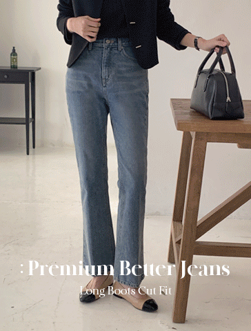 [1천장돌파][made] Be Label Premium Better Jeans (No.P004) 롱 부츠컷 (마일드블루) 신상/팬츠/슬랙스/바지/여성바지/베스트/여성/데일리