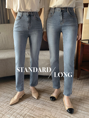[1만장돌파][롱버전추가][made]  Better Jeans (No.45) 슬림스트레이트 (애쉬마일드블루) 신상/데님/여성데님/팬츠/여성팬츠/봄/봄신상/베스트/여성/데일리
