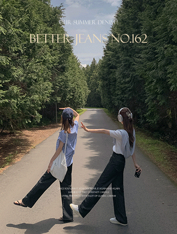 [이염ZERO][썸머♥생지][made] Better Jeans (No.162) 세미 와이드 [2Types기본/롱(+5cm)] (블랙) (봄/여름/데일리/데님/청바지/여름청바지/하이웨스트)