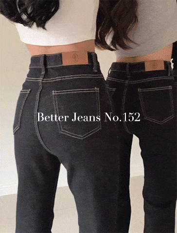 [800장돌파][이염,물빠짐X /독보적인라인♥][made] Better Jeans (No.152) ZERO 생지 롱 부츠컷 [2Types기본/롱(+5cm)] (딥네이비) (봄/간절기/데일리/데님/슬림)