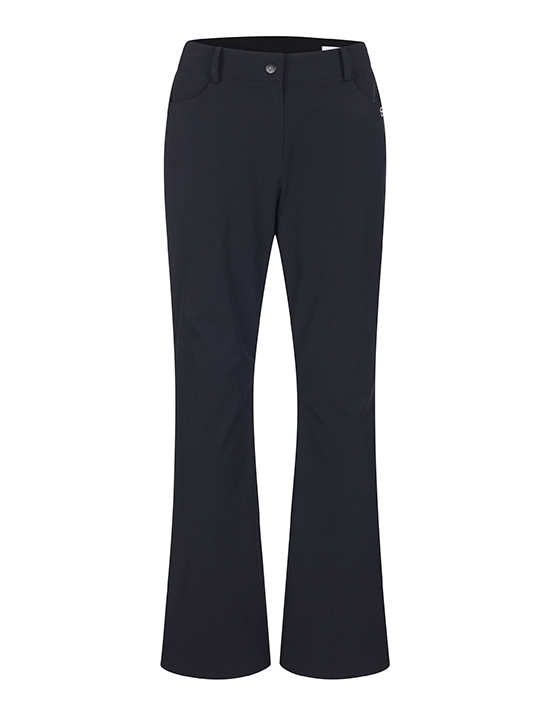 ★chemehc★BOW BOOTCUT PANTS (BLACK)★正規品/韓国送料込 CAMBIO(カンビオ)】Accordion Jacquard Denim Wide Straight