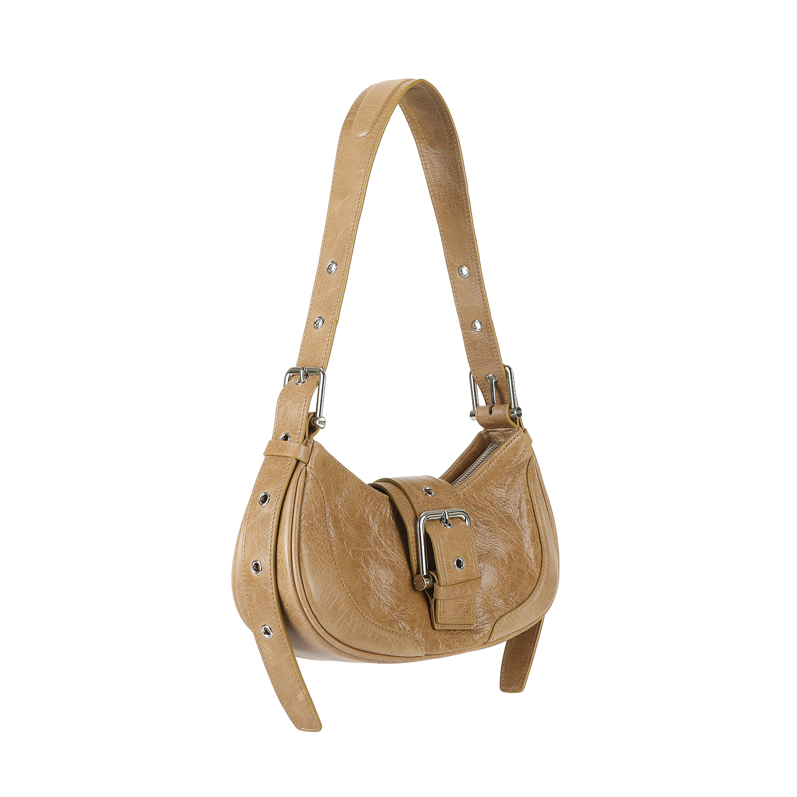 【OSOI】韓国人気★ HOBO BROCLE BAG (全色) OSOI HOBO BROCLE BAG
