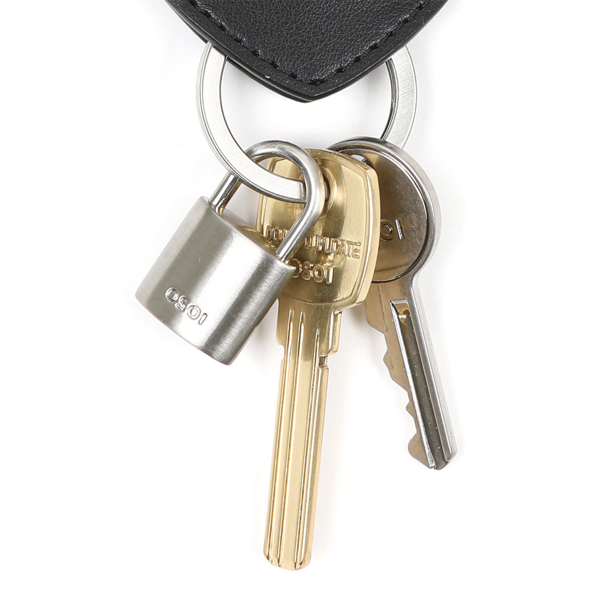 【OSOI】韓国人気★HEART FLAT KEY RING HEART FLAT KEY RING [BLACK] - OSOI