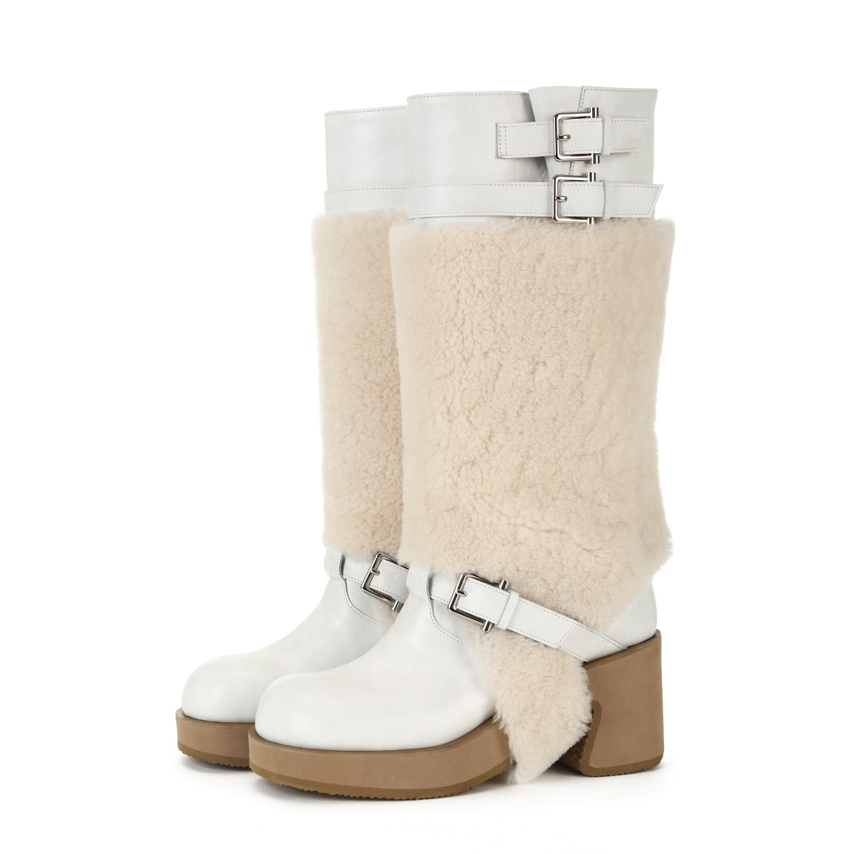 TOBOO BROCLE BOOTS [WHITE]