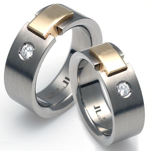 T-903 DIA CE - TATIAS, Titanium Couple Ring