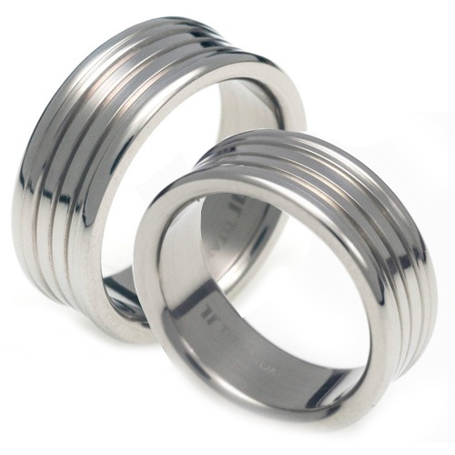 T-080 CO - TATIAS, Titanium Couple Ring