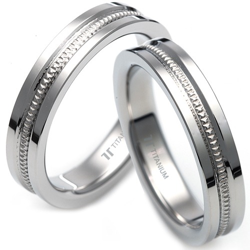 T-018 CO - TATIAS, Titanium Couple Ring