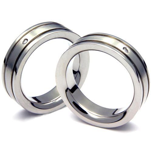 T-028 DIA CO - TATIAS, Titanium Couple Ring