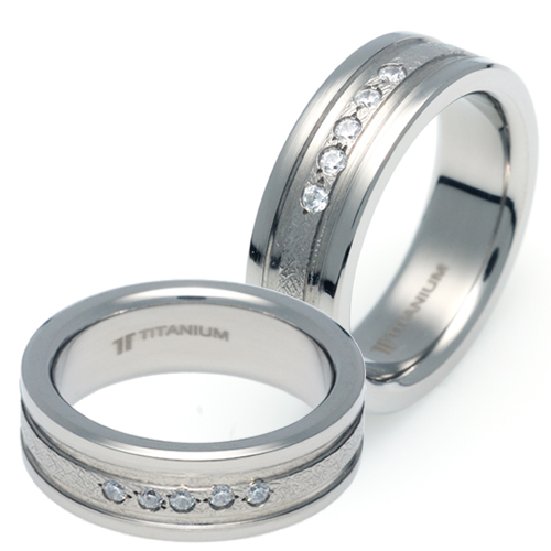 T-077 CO - TATIAS, Titanium Couple Ring