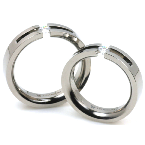 T-723 CE - TATIAS, Titanium Couple Ring