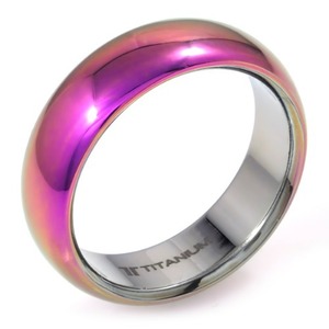 T-201 - TATIAS, 彩色阳极氧化钛金戒指