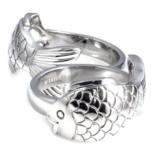 SR-419 CO (Peter Fish Silver Couple Ring Special Edition) - TATIAS, Peter Fish Silver Couple Ring