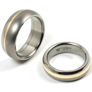 T-511 CE - TATIAS, Titanium Couple Ring