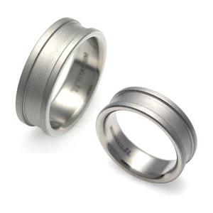 T-006B CO - TATIAS, Titanium Couple Ring