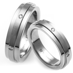 T-857 CO - TATIAS, Titanium Couple Ring