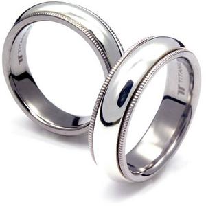 TS-036T CE - TATIAS, Titanium Couple Ring