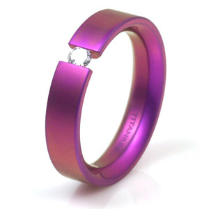 T-141 - TATIAS, Anodizing Colored Titanium Ring