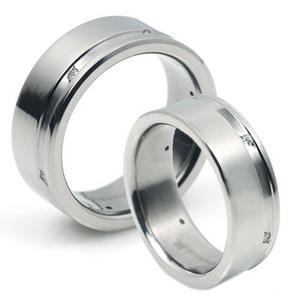 T-936 CO - TATIAS, Titanium Couple Ring
