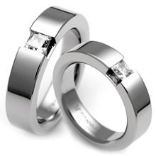 T-365 DIA CO - TATIAS, Titanium Couple Ring