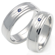 T-324 CO - TATIAS, Titanium Couple Ring