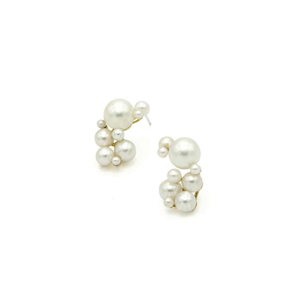 [SALE] Pearl Cluster Earring / Single