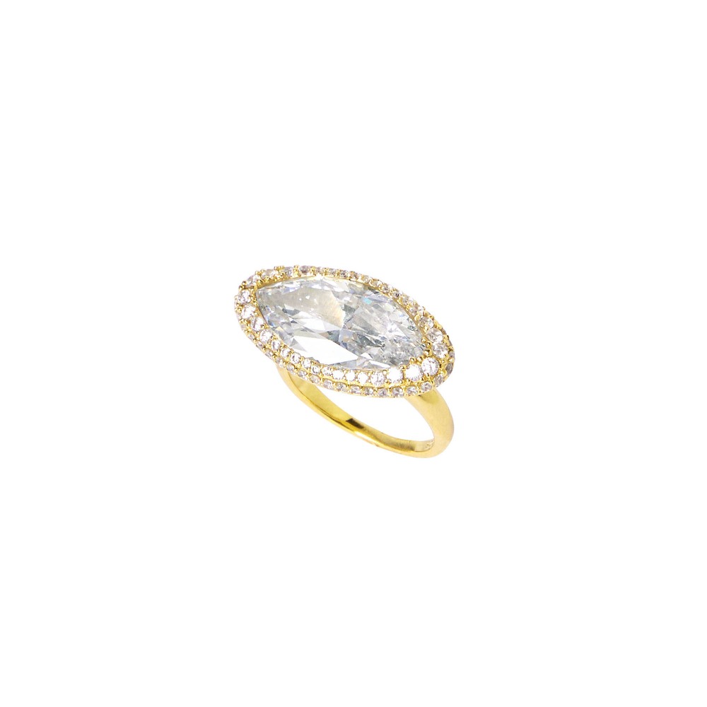 Wide Marquise Ring