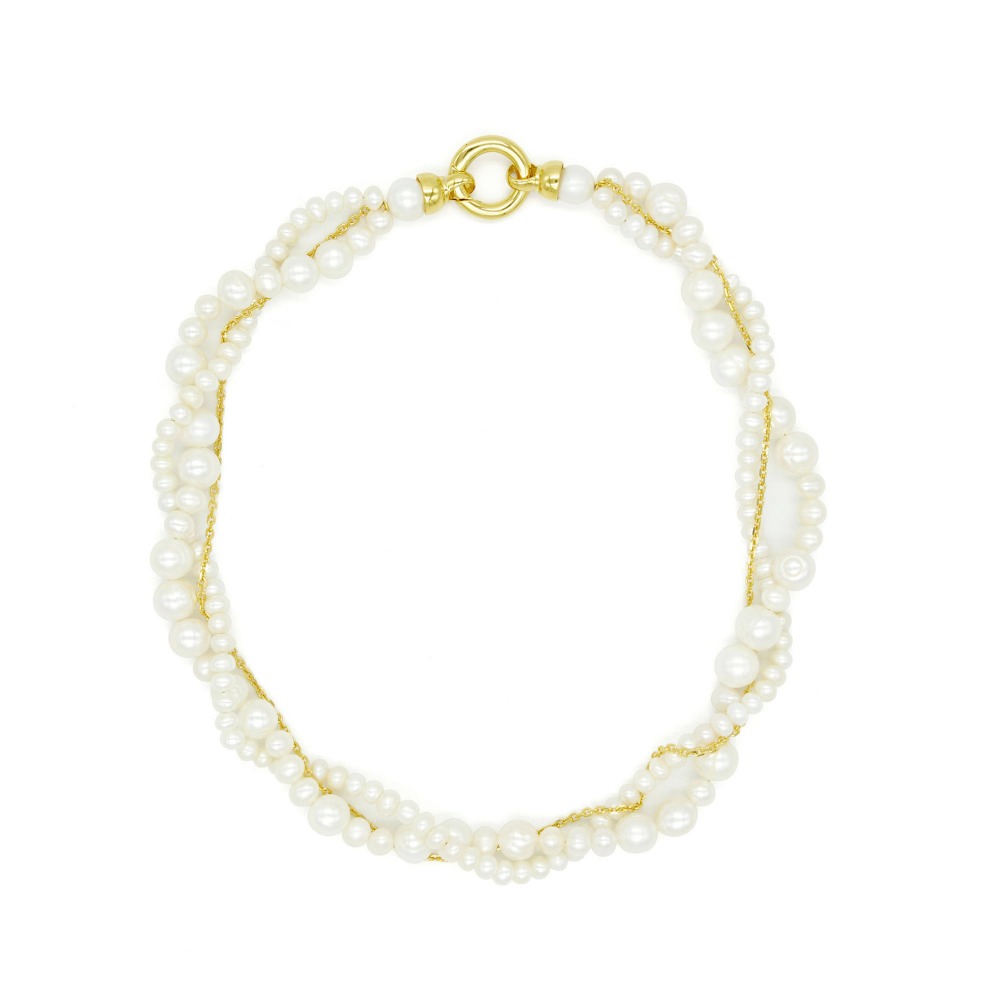 [11/30~12/5 SALE]Twisted Pearl Necklace