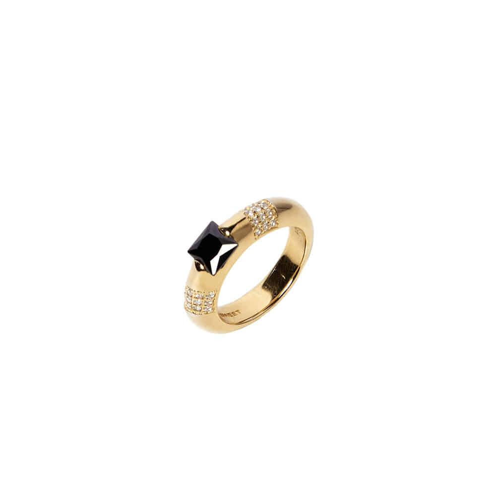 [SALE] Black Square Pinky Ring