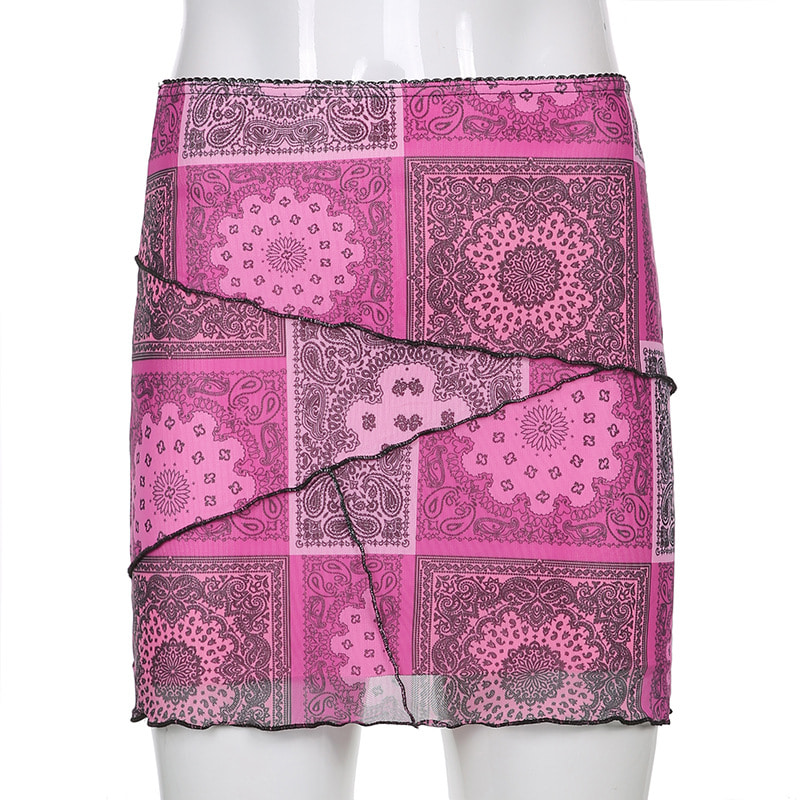 (SALE) Paisley Mini Skirt (당일발송가능)