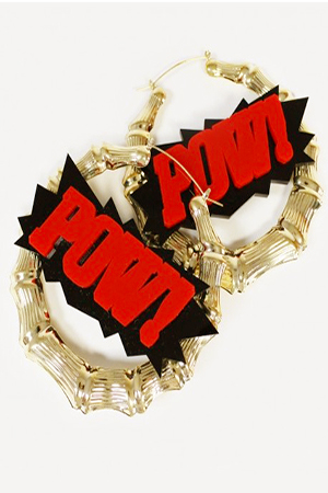 (SALE) &quot;POW&quot; BAMBOO HOOPS