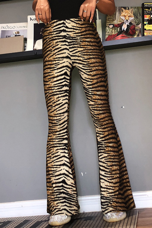 (SALE) Tiger Printed Bootscut Pants (당일발송가능)