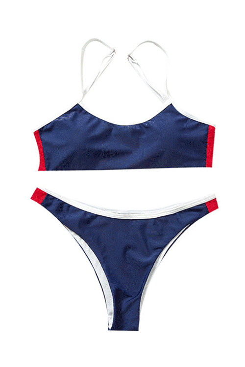 블랙피치,(SALE) Color Block Sport Bikini (당일발송가능)