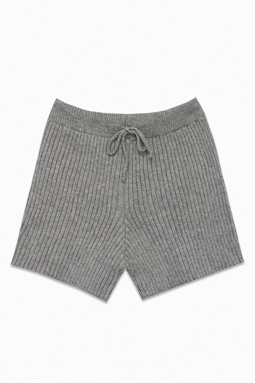 Ribbed Knit Shorts