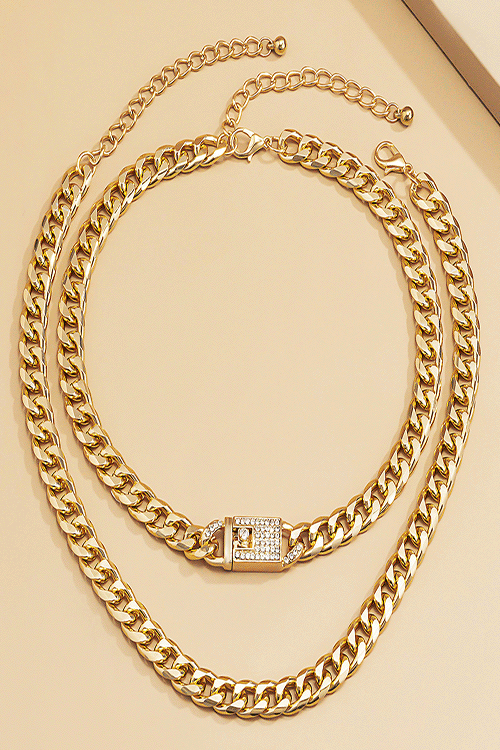 Cuban Chain Set (Same-day delivery available)