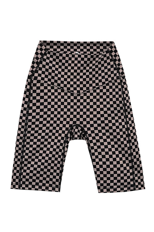 Checkerboard Bike Shorts