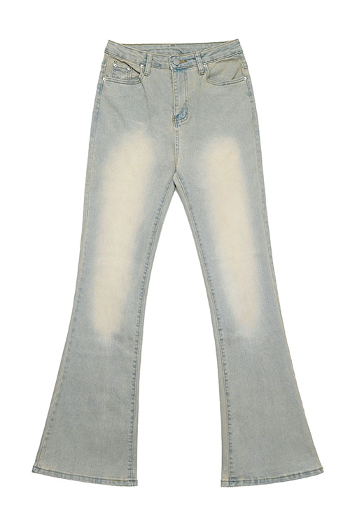 Washed Bootcut Jeans