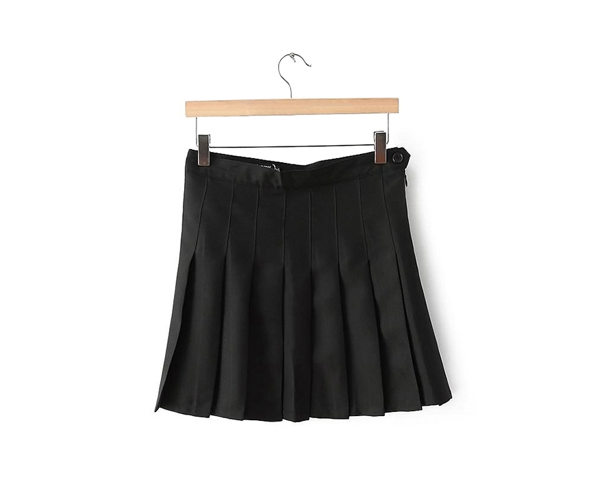 mini skirt color image-S1L30