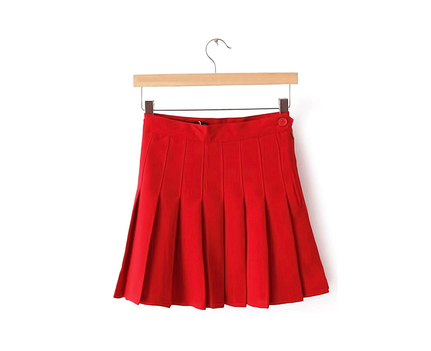 mini skirt color image-S1L28